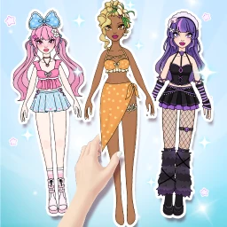 أيقونة DIY Paper Doll: تلبيس باربي